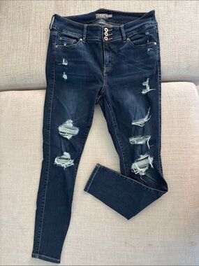 Torrid Dark Wash Distressed Jegging